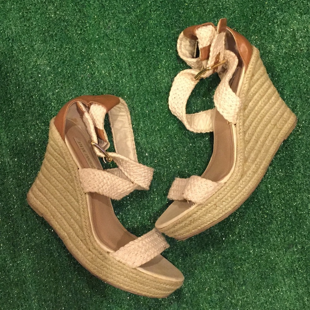 Women’s Wedges Steve Madden Beige Size 10